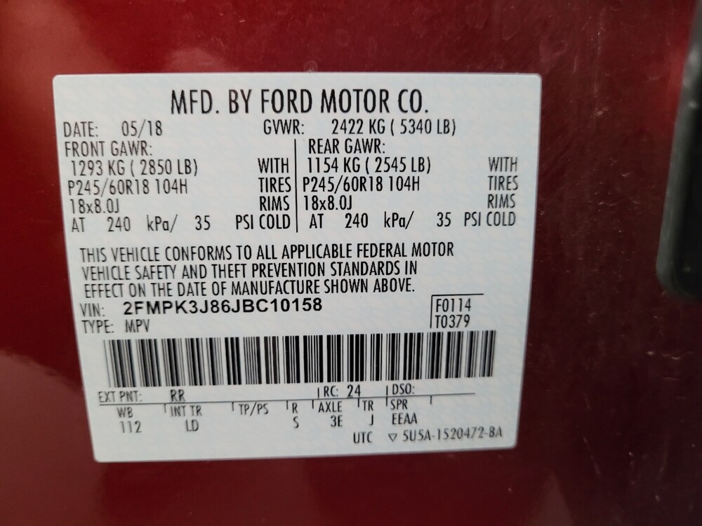 2018 Ford Edge in Riverside, CA 92504 - 18136400 33