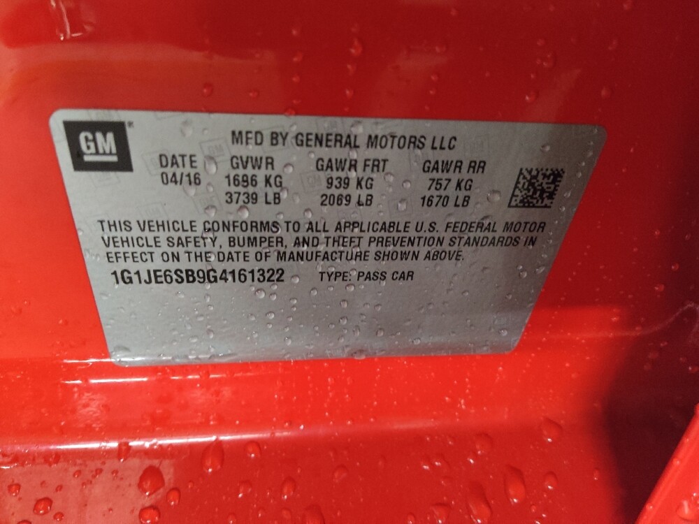 2016 Chevrolet Sonic in Pelham, AL 35124 - 18136408 33