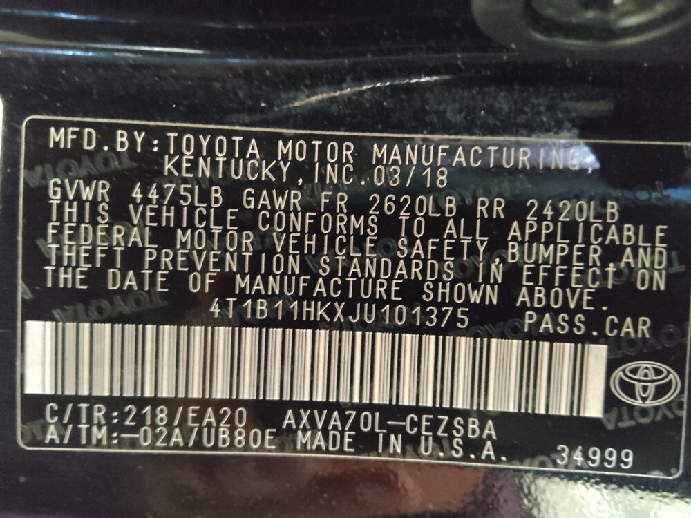 2018 Toyota Camry in Chattanooga, TN 37421 - 18136415 33