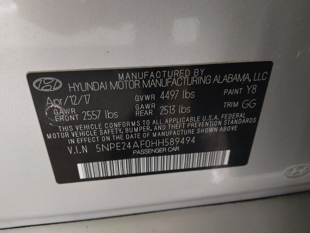 2017 Hyundai Sonata in Pelham, AL 35124 - 18136420 33