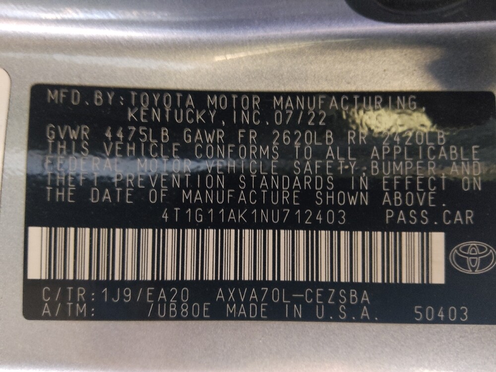 2022 Toyota Camry in Birmingham, AL 35215 - 18136423 33
