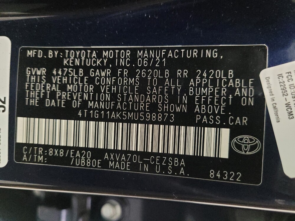2021 Toyota Camry in Chandler, AZ 85225 - 18136454 33