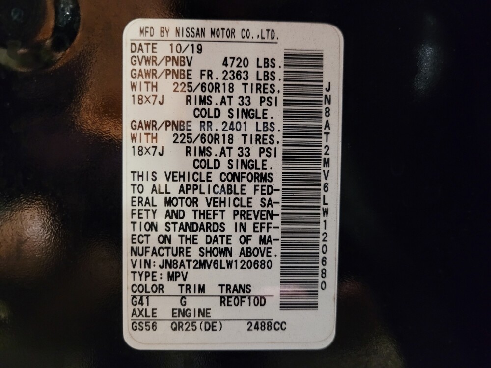 2020 Nissan Rogue in Union City, GA 30291 - 18136512 33