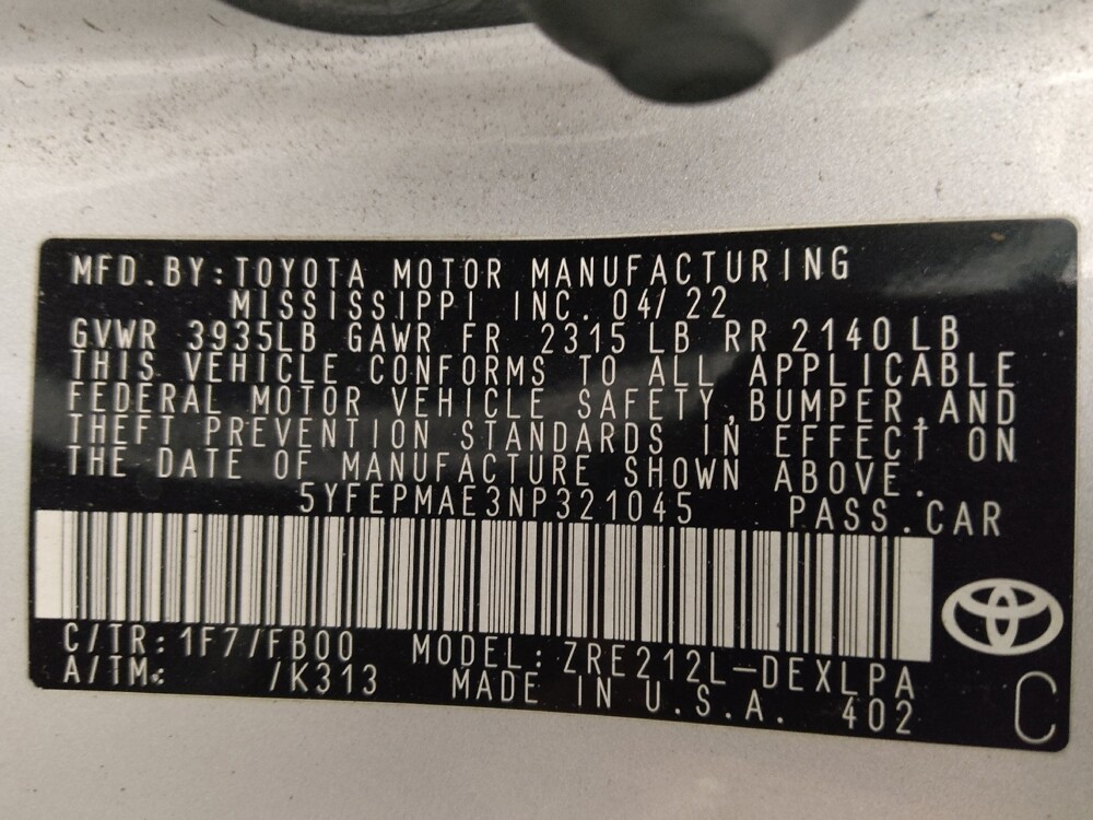 2022 Toyota Corolla in Ocala, FL 34471 - 18136519 33