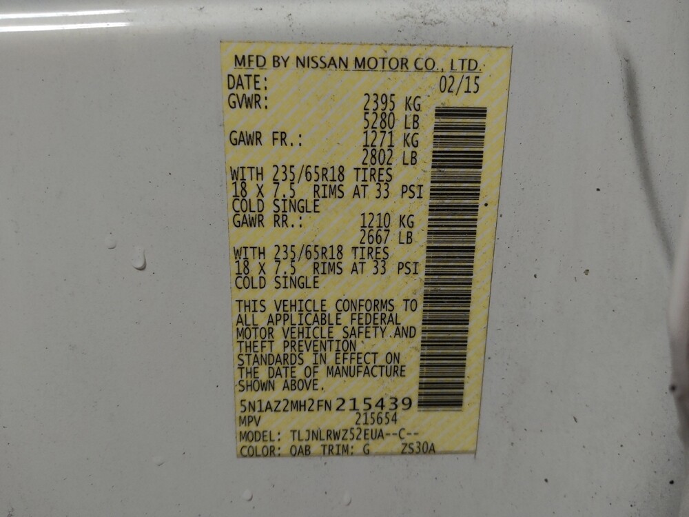 2015 Nissan Murano in Conway, SC 29526 - 18136546 33