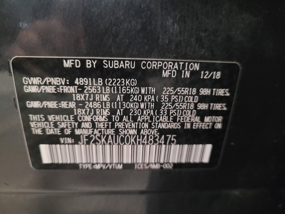 2019 Subaru Forester in New Castle, DE 19720 - 18136625 33