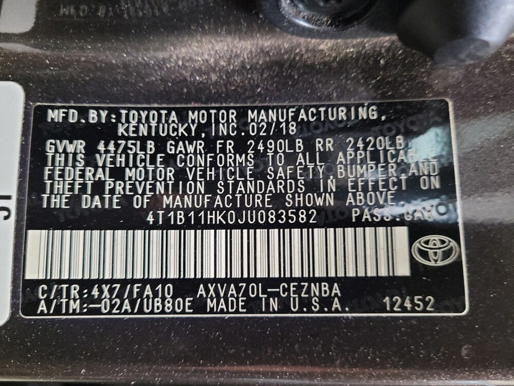 2018 Toyota Camry in Montclair, CA 91763 - 18136738 33