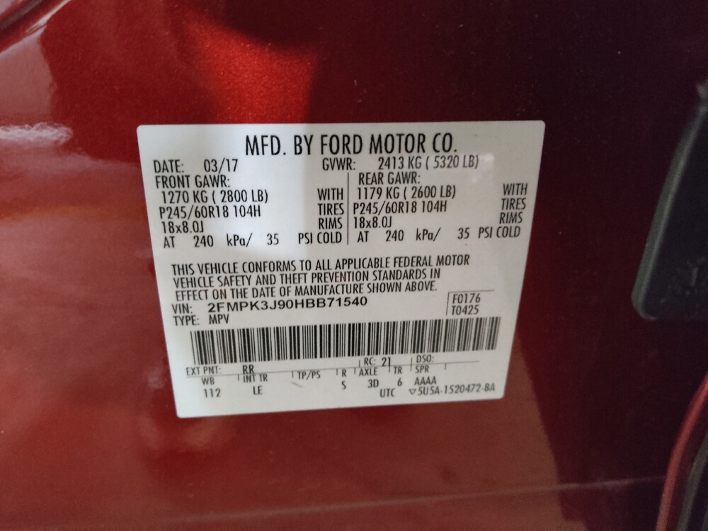 2017 Ford Edge in Athens, GA 30606 - 18136747 33