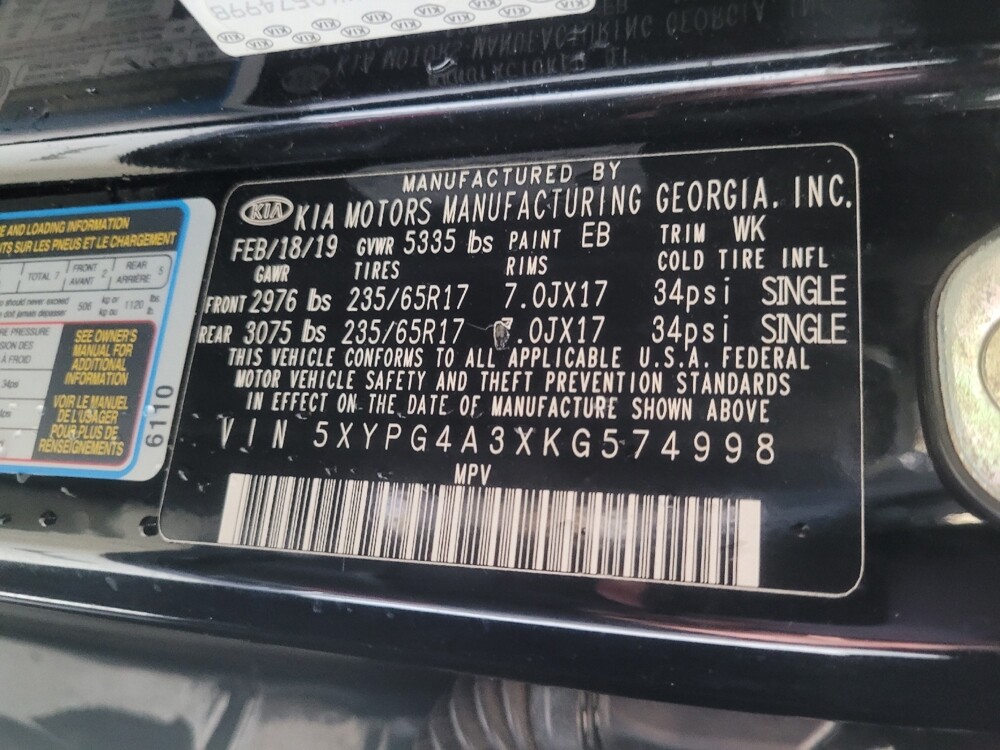 2019 Kia Sorento in Union City, GA 30291 - 18136782 33