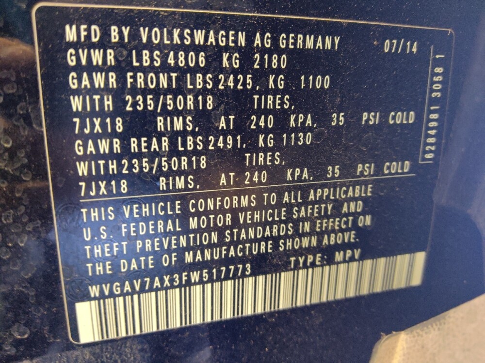 2015 Volkswagen Tiguan in Albuquerque, NM 87123 - 18136796 33