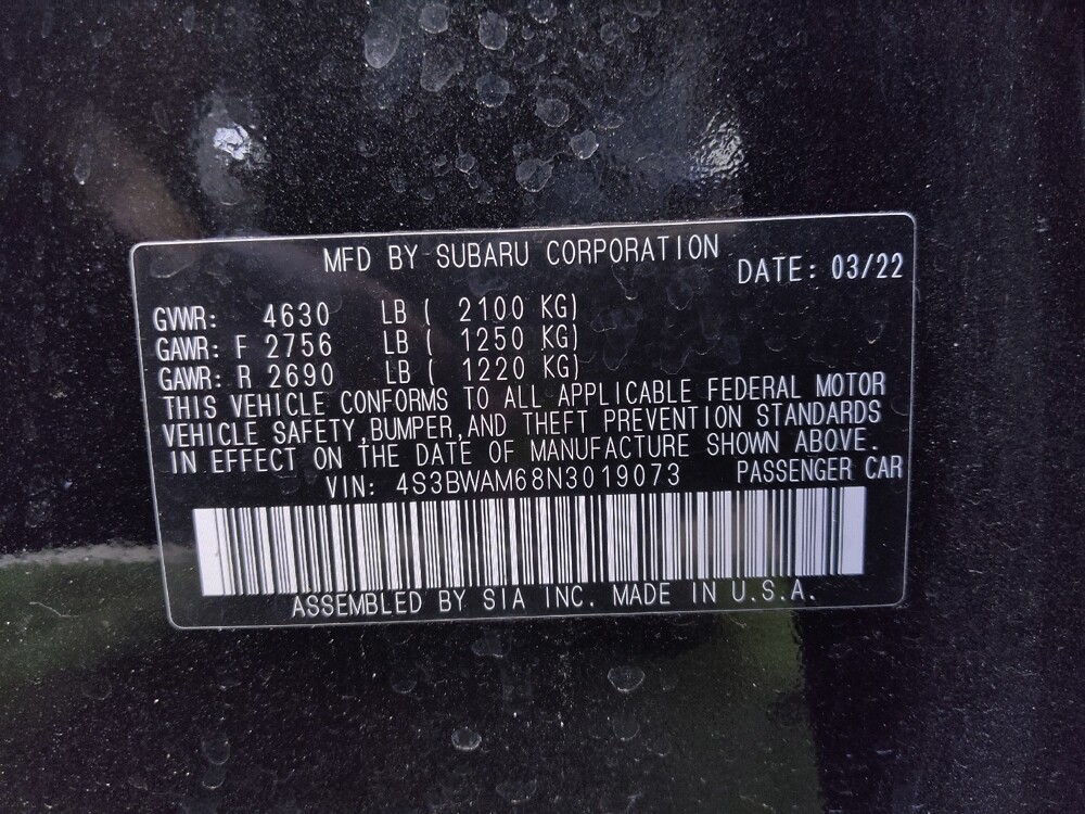 2022 Subaru Legacy in Tampa, FL 33612 - 18136807 33