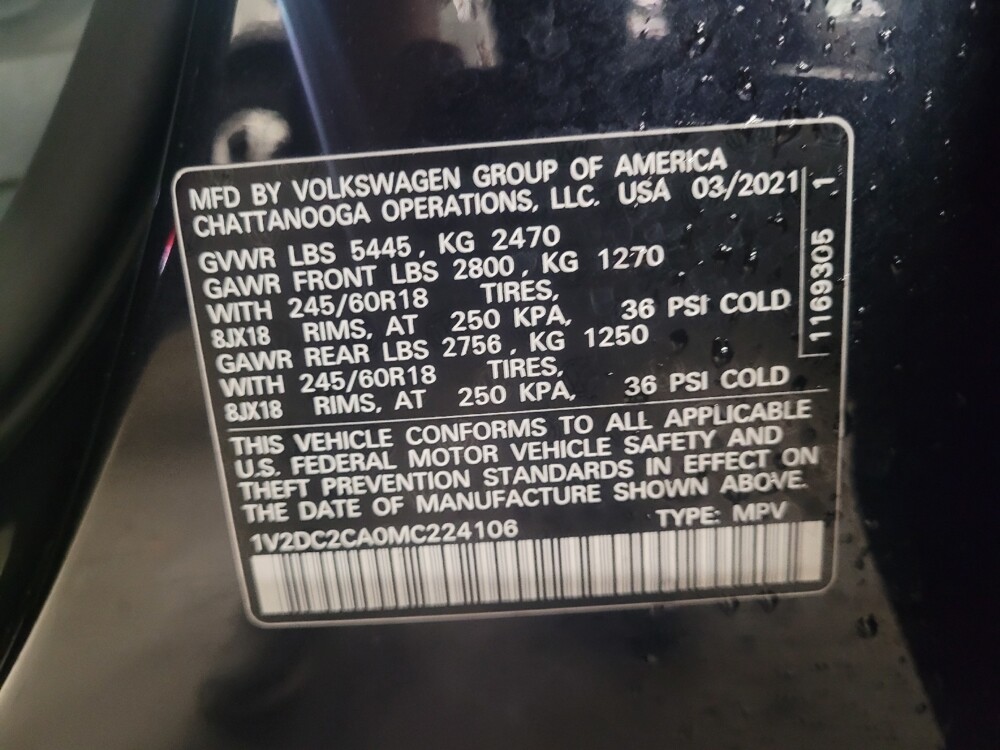 2021 Volkswagen Atlas in Morrow, GA 30260 - 18136810 33