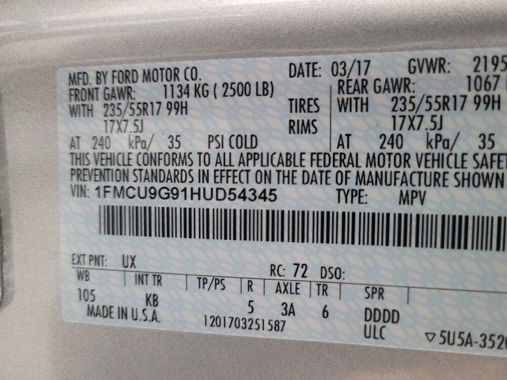 2017 Ford Escape in Las Vegas, NV 89104 - 18136824 33