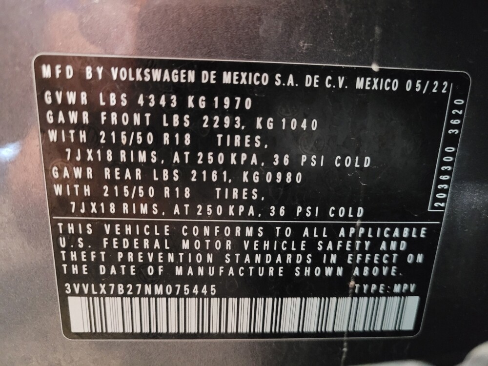 2022 Volkswagen Taos in Miami, FL 33157 - 18136846 33