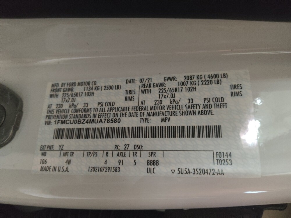 2021 Ford Escape in Greenville, SC 29607 - 18136887 33