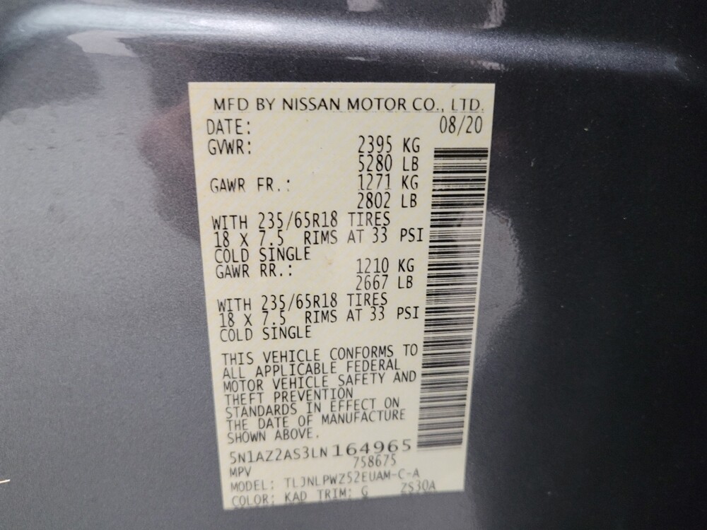 2020 Nissan Murano in Miamisburg, OH 45342 - 18136940 33