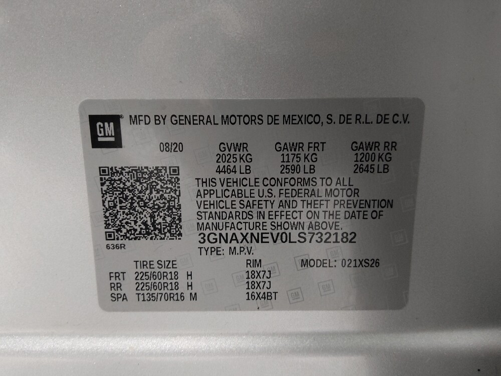 2020 Chevrolet Equinox in Columbus, OH 43228 - 18136946 33