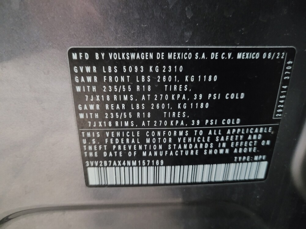 2022 Volkswagen Tiguan in Owings Mills, MD 21117 - 18136958 33