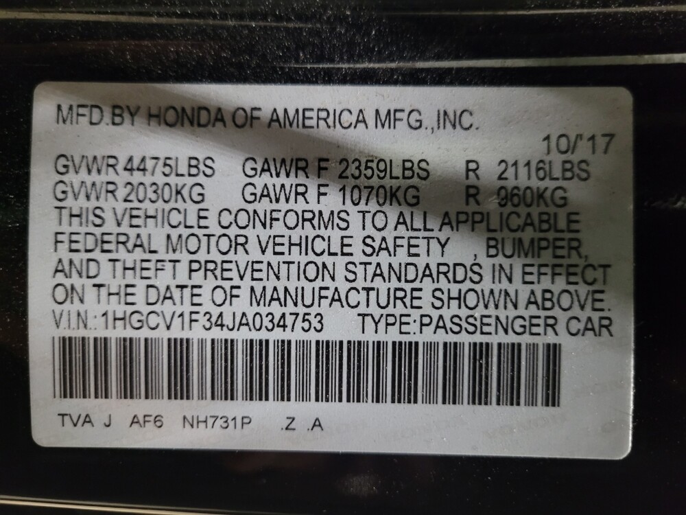 2018 Honda Accord in Henrico, VA 23223 - 18136959 33