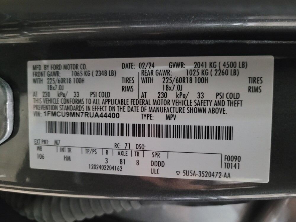 2024 Ford Escape in Glen Burnie, MD 21061 - 18136970 33