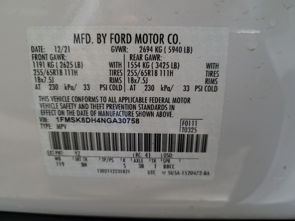 2022 Ford Explorer in New Castle, DE 19720 - 18137024 33