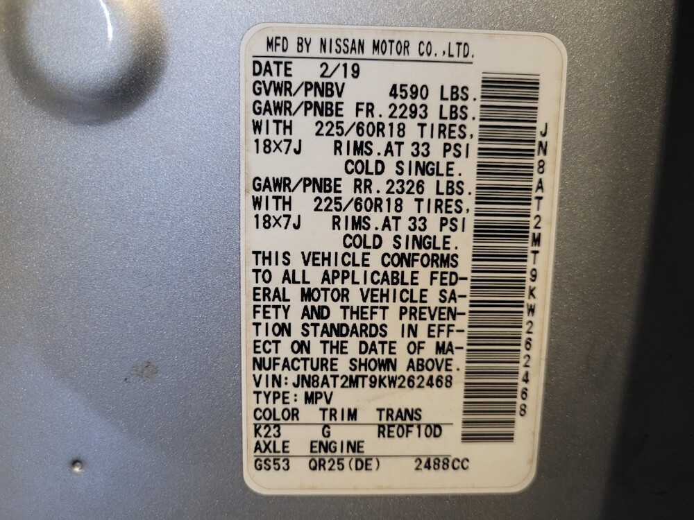 2019 Nissan Rogue in Jacksonville, FL 32210 - 18137035 33