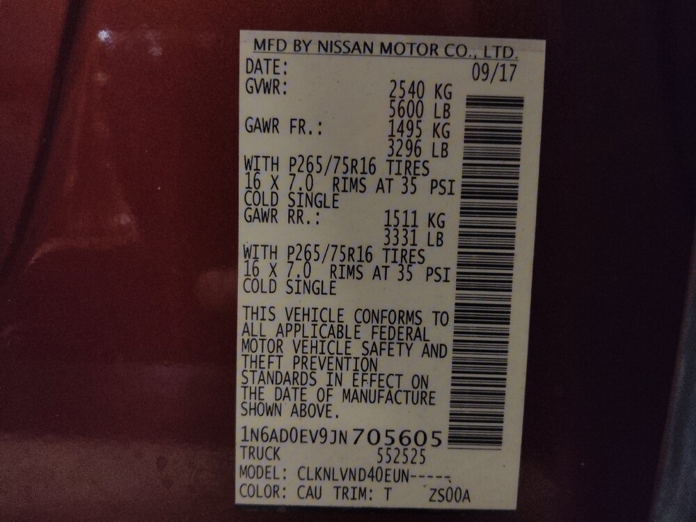 2018 Nissan Frontier in Sanford, FL 32773 - 18137057 33
