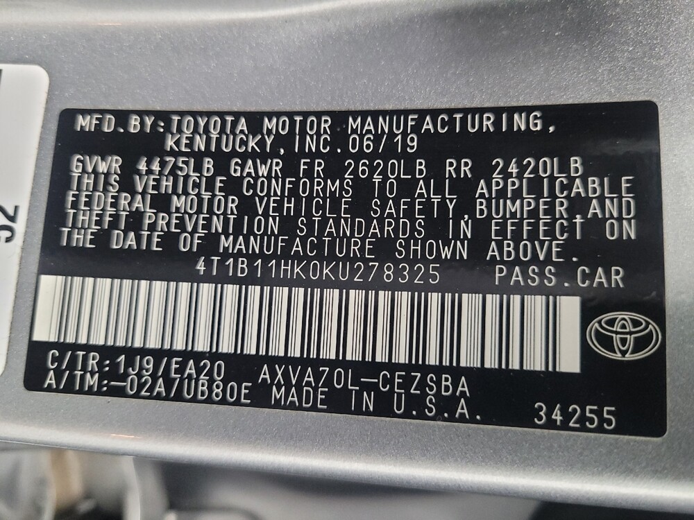 2019 Toyota Camry in Las Vegas, NV 89102 - 18137107 33