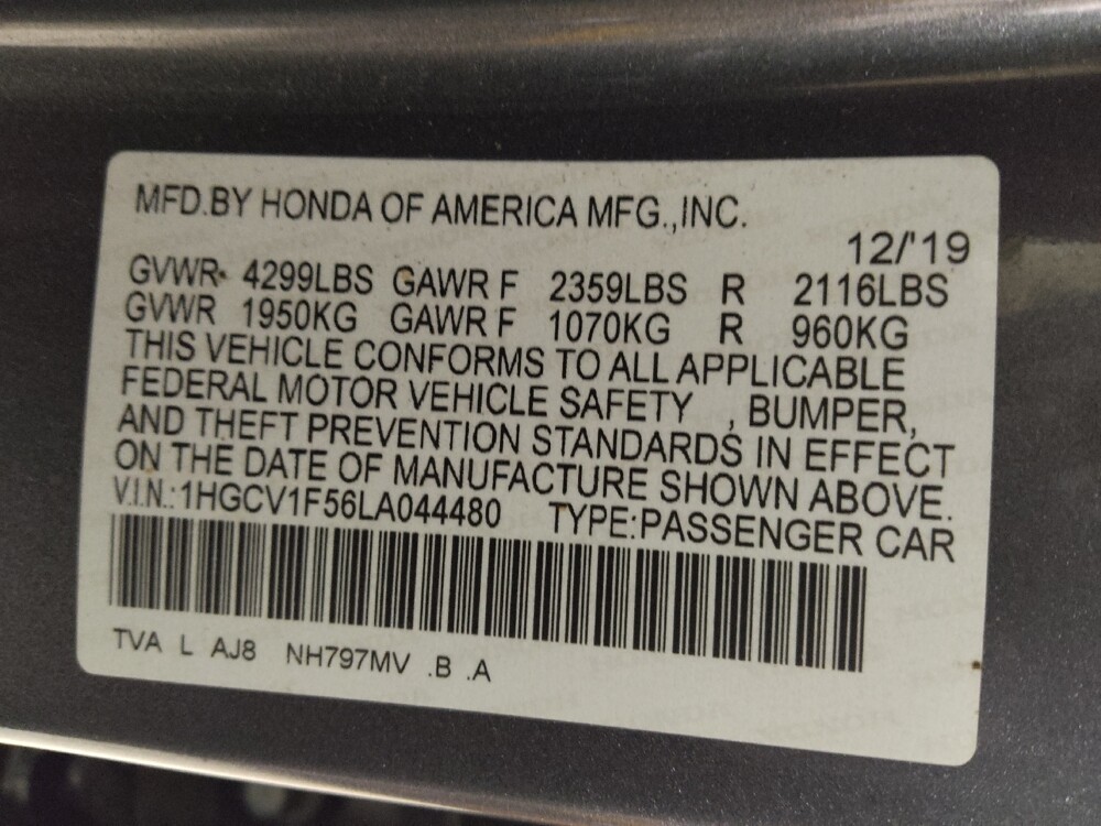 2020 Honda Accord in Pelham, AL 35124 - 18137118 33