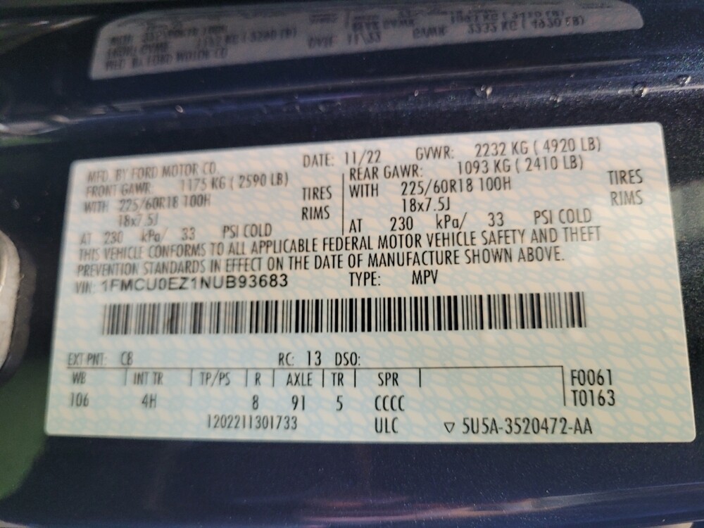 2022 Ford Escape in Columbus, OH 43228 - 18137157 33