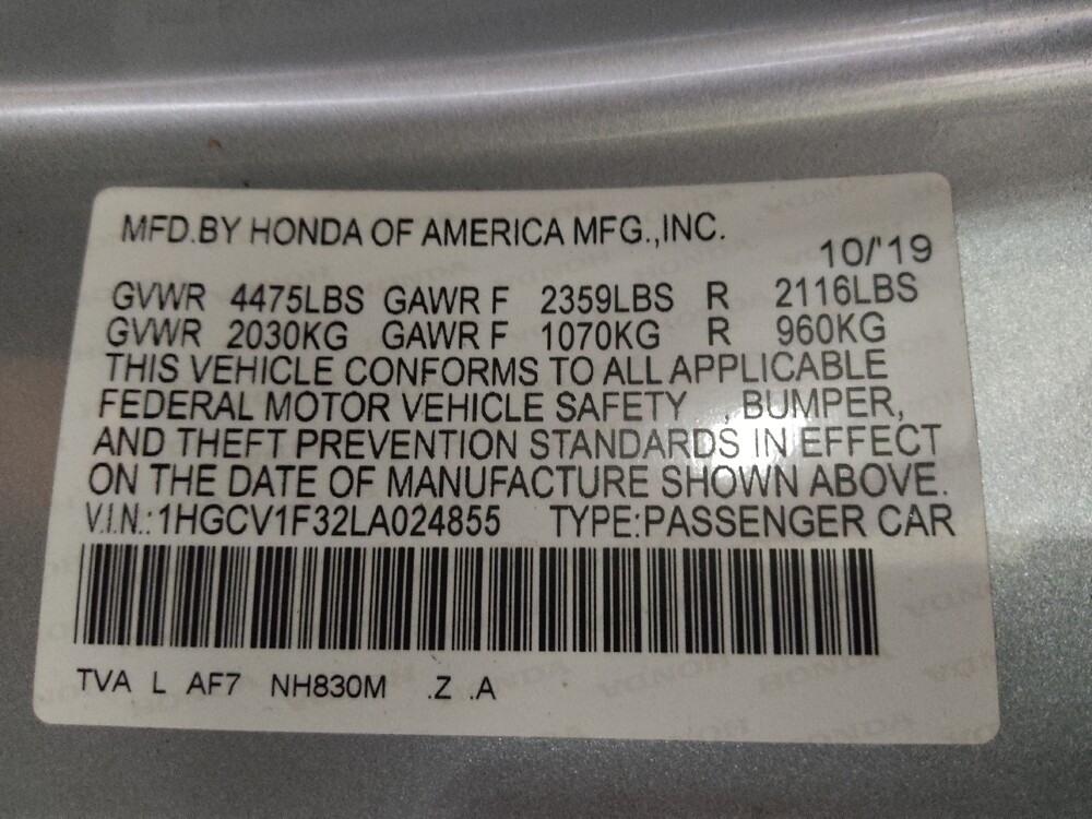 2020 Honda Accord in Charleston, SC 29414 - 18137158 33