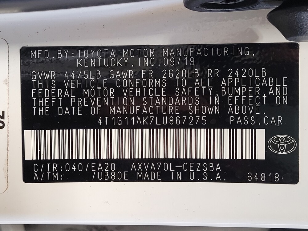 2020 Toyota Camry in Jacksonville, FL 32225 - 18137170 33