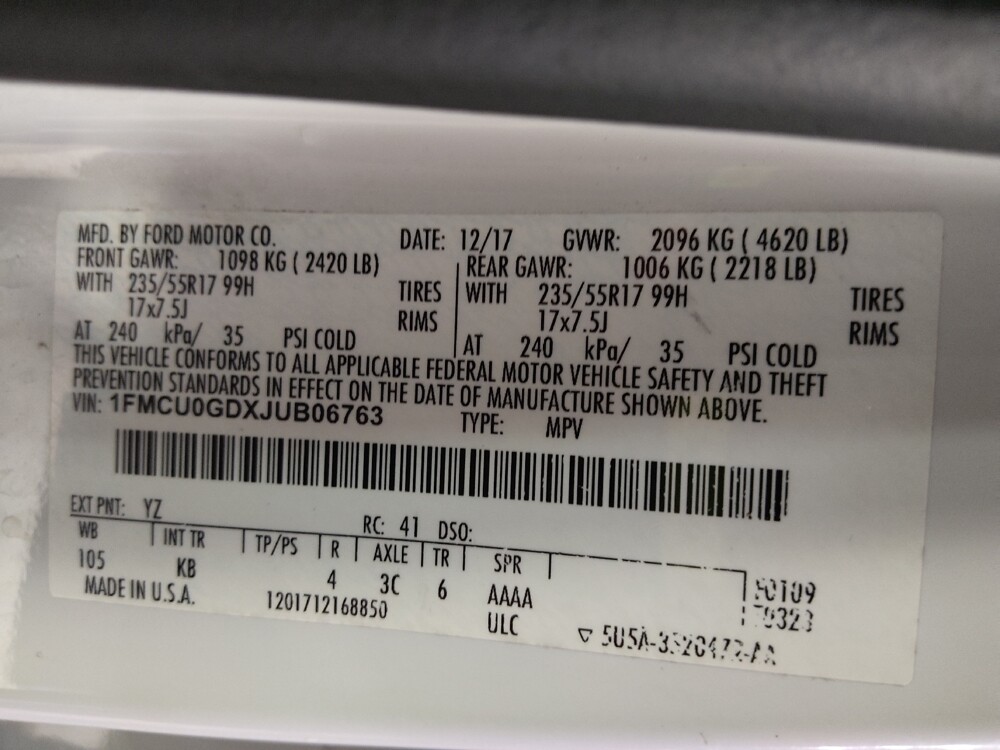 2018 Ford Escape in Fort Myers, FL 33907 - 18137311 33