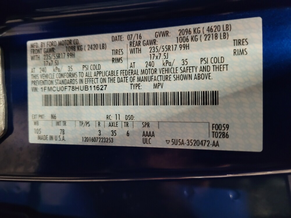 2017 Ford Escape in Williamstown, NJ 8094 - 18137438 33