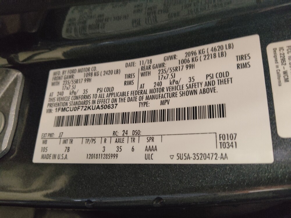 2019 Ford Escape in Columbus, GA 31909 - 18137511 33