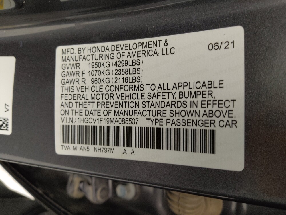 2021 Honda Accord in Springfield, MO 65807 - 18137624 33