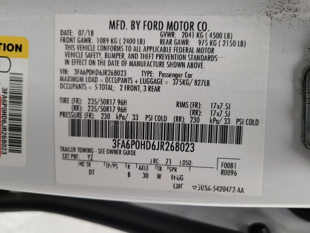 2018 Ford Fusion in Downey, CA 90241 - 18137626 33