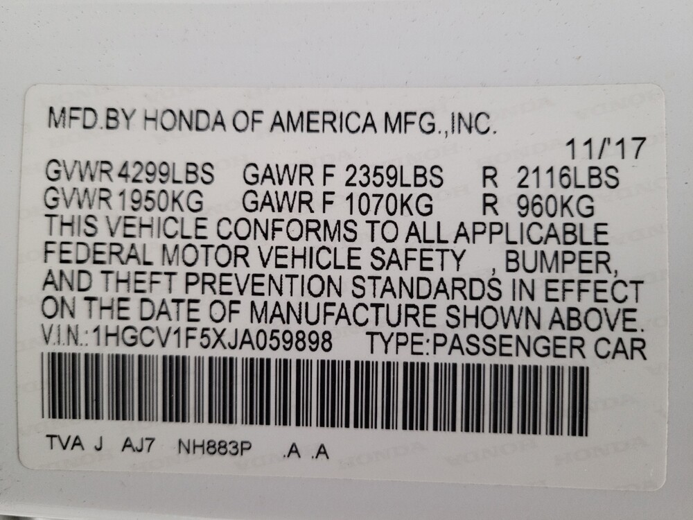 2018 Honda Accord in Riverside, CA 92504 - 18137790 33