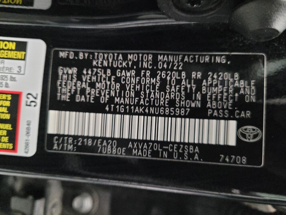2022 Toyota Camry in Downey, CA 90241 - 18137792 33