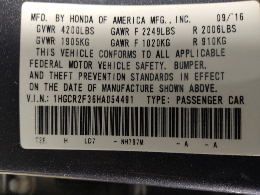 2017 Honda Accord in Macon, GA 31210 - 18137805 33