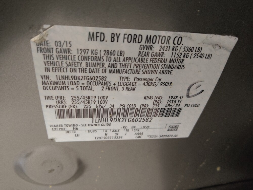 2015 Lincoln MKS in Macon, GA 31210 - 18137815 33