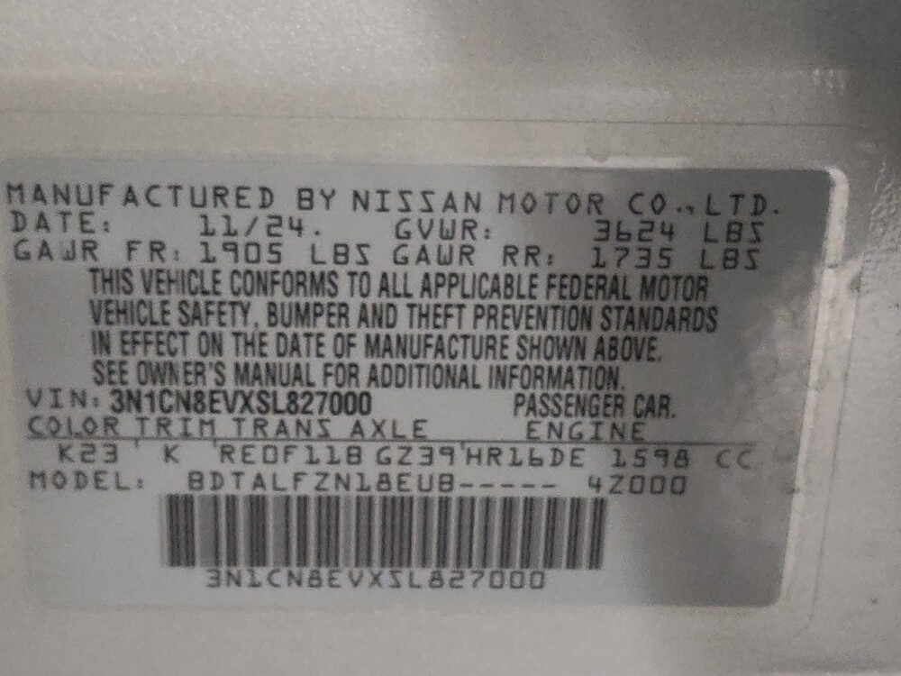 2025 Nissan Versa in Arlington, TX 76011 - 18137840 33