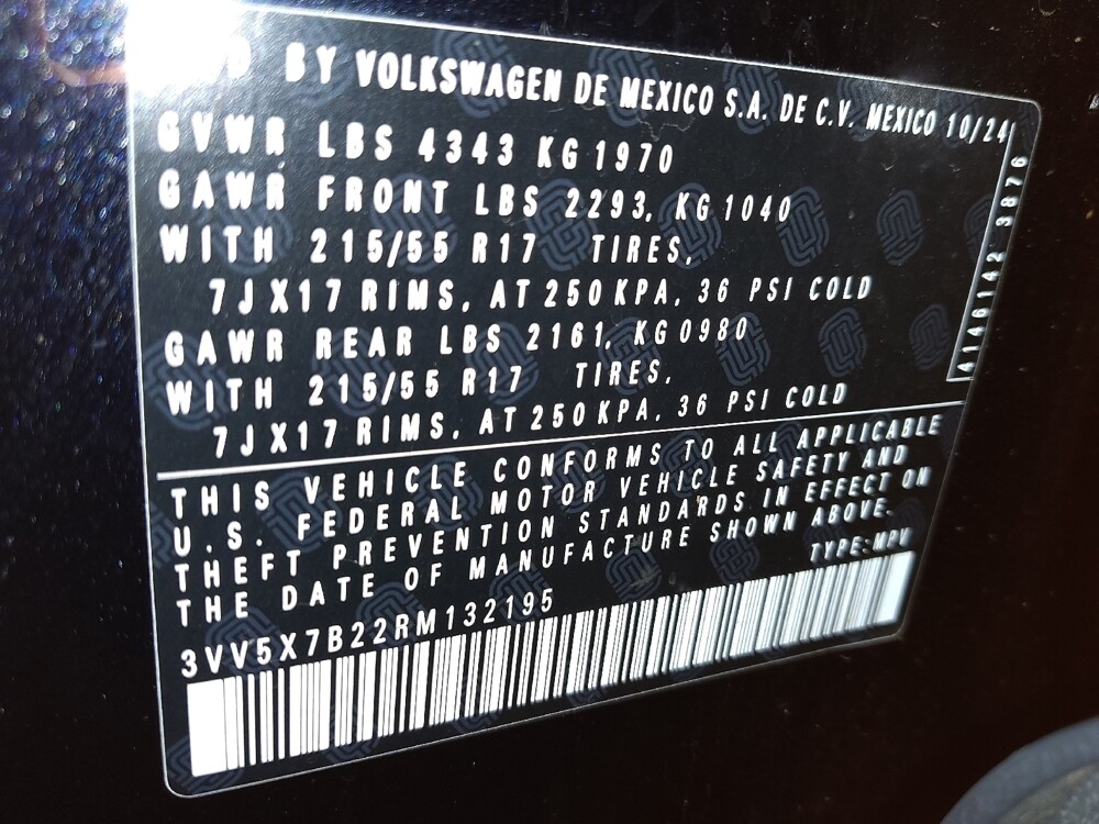 2024 Volkswagen Taos in Fort Worth, TX 76116 - 18137847 33