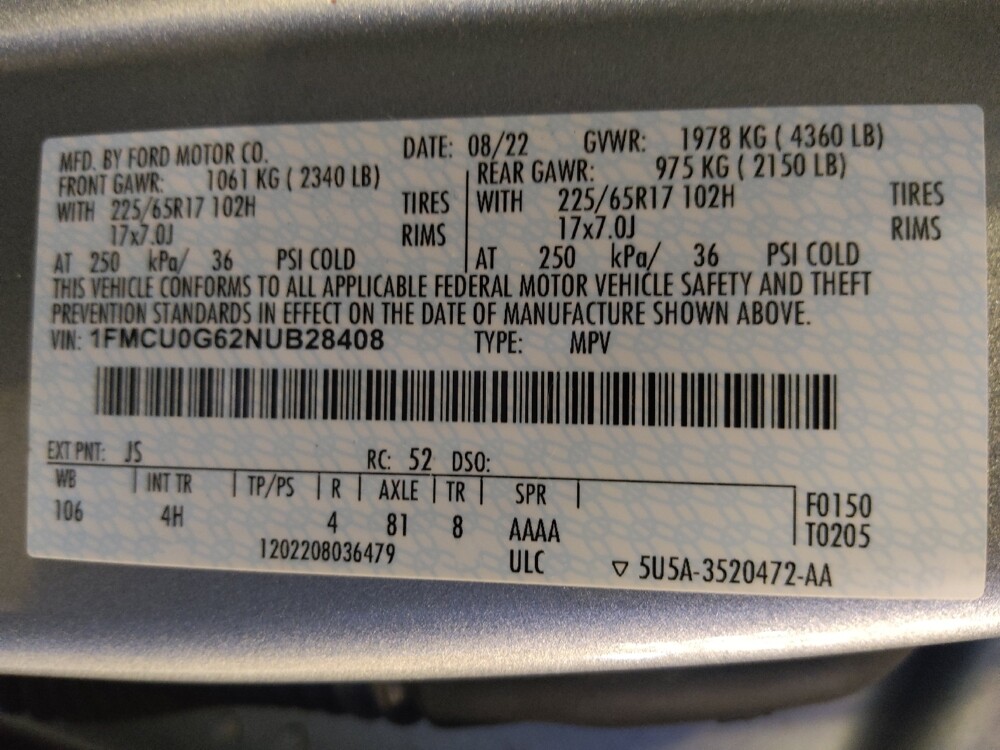 2022 Ford Escape in Macon, GA 31210 - 18137873 33