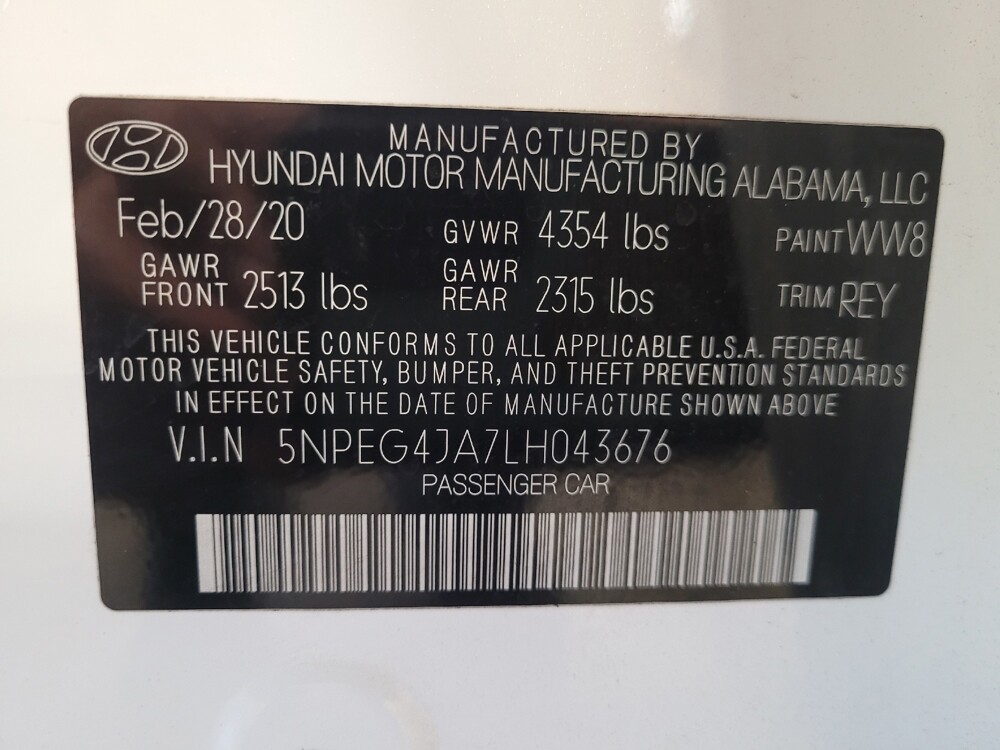 2020 Hyundai Sonata in Savannah, GA 31419 - 18137902 33