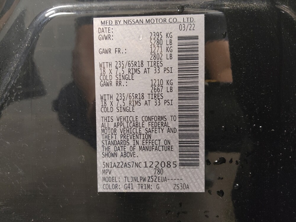 2022 Nissan Murano in Salem, VA 24153 - 18137929 33
