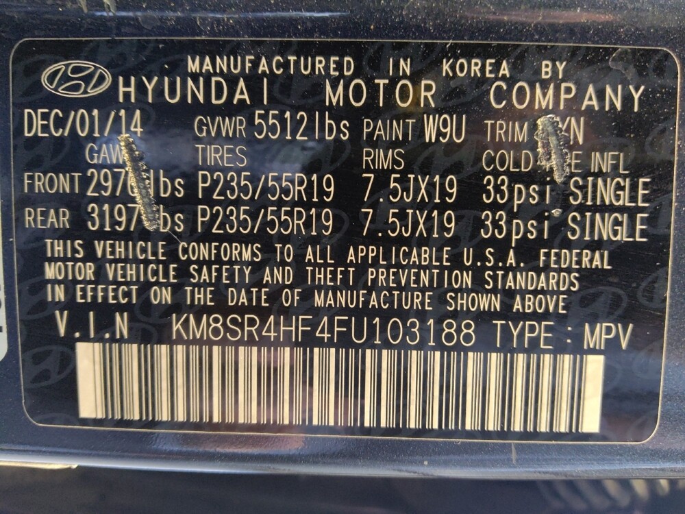 2015 Hyundai Santa Fe in Houston, TX 77034 - 18137960 33