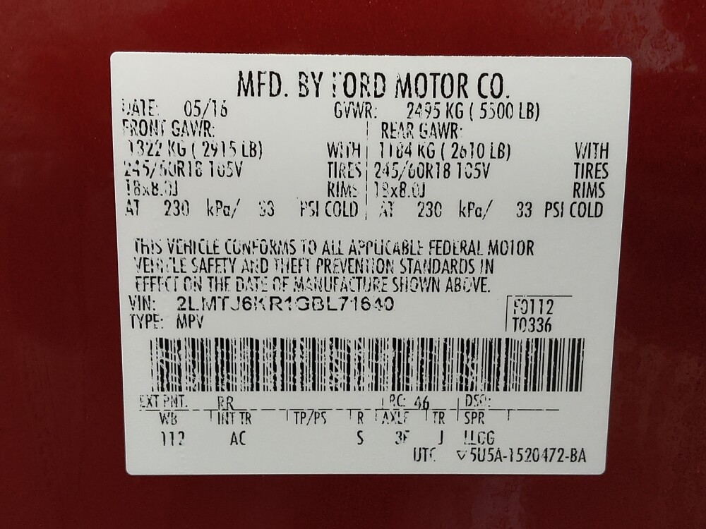 2016 Lincoln MKX in Fairfield, OH 45014 - 18137969 33
