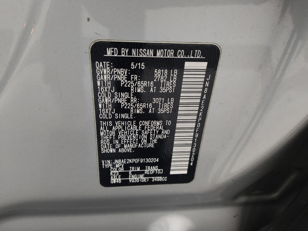 2015 Nissan Quest in St. Louis, MO 63136 - 18137985 33