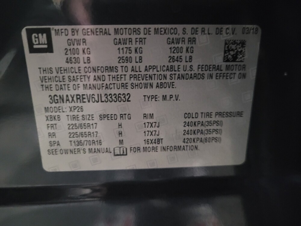 2018 Chevrolet Equinox in Temple Hills, MD 20746 - 18137998 33